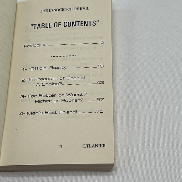 The Innocence of Evil Leon Thomas Lanier 1997 Detective Nate Bishop Paperback - Picture 6 of 7